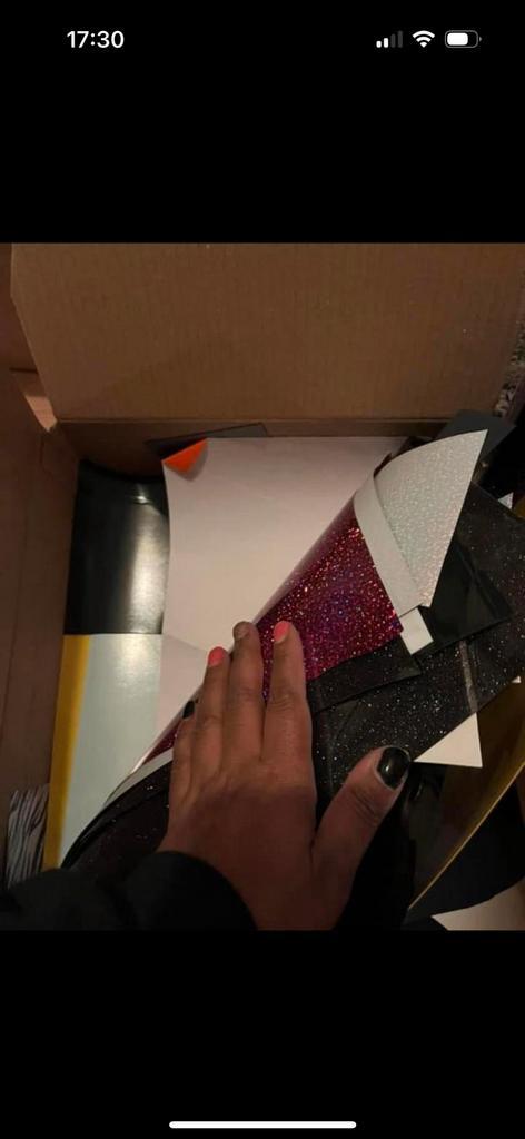 Kleine doos flex, vinyl en flock, Hobby en Vrije tijd, Kledingapplicaties en Hotfix, Nieuw, Overige typen, Ophalen of Verzenden