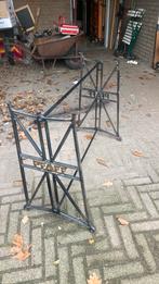 Gietijzeren onderstel met tredpa plaat 120 x60 cm, Hobby en Vrije tijd, Ophalen, Gebruikt