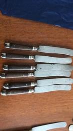 Zes  Rich Abr. Herder tafelmessen Solingen, Antiek en Kunst, Antiek | Bestek, Ophalen of Verzenden