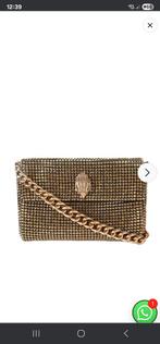 Kurt Geiger Kensington Tas - Goud, Sieraden, Tassen en Uiterlijk, Ophalen of Verzenden, Zo goed als nieuw, Geel, Avondtasje