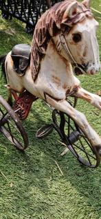 Prachtig houten driewieler paard/kinderfiets (brocante), Ophalen of Verzenden, Gebruikt