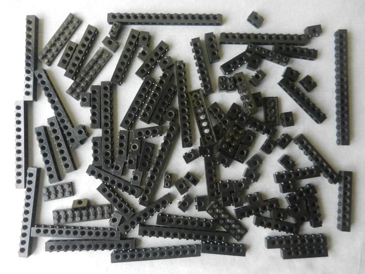 Lego Technic balken en plaatjes zwart, Kinderen en Baby's, Speelgoed | Duplo en Lego, Gebruikt, Ophalen of Verzenden
