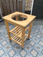 BBQ Tafel Kamado Hout, Ophalen, Gebruikt