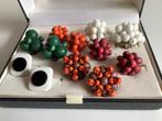 lotje 6 paar vintage seventies oorbellen clips, Ophalen of Verzenden, Gebruikt, Goud, Overige materialen