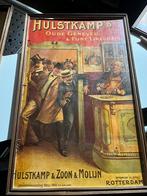 4 stuks - Hulstkamp Genever - in lijst, Ophalen, Met lijst, Deurposter of groter, Reclame