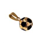 3D Voetbal Hanger Unisex Verguld Staal Voetbalhanger Dames, Sieraden, Tassen en Uiterlijk, Kettinghangers, Overige materialen