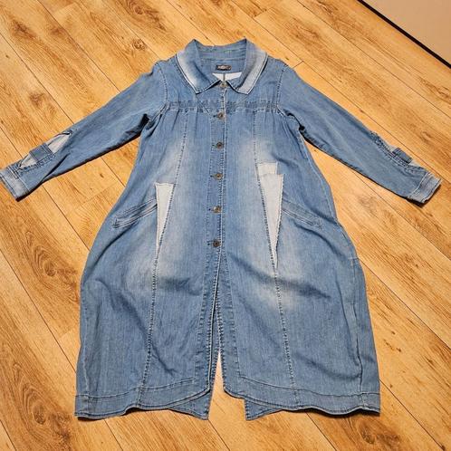 Zgan Kekoo jeans jas 3, Kleding | Dames, Jassen | Zomer, Zo goed als nieuw, Maat 46/48 (XL) of groter, Blauw, Verzenden
