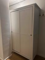 Witte kledingkast met schuifdeuren, Huis en Inrichting, Met plank(en), 100 tot 150 cm, 200 cm of meer, Ophalen of Verzenden