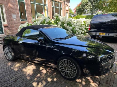 Alfa Romeo Spider 3.2 JTS Q4 Q-tronic 2007 Zwart, Auto's, Alfa Romeo, Particulier, Spider, 4x4, ABS, Adaptieve lichten, Airconditioning