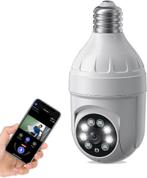 Aiwit 1080p Gloeilamp Draadloze Beveiligingscamera,Zwart, Ophalen of Verzenden, Nieuw, Buitencamera