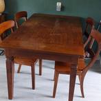 Eetkamer tafel met 4 stoelen, Huis en Inrichting, Complete eetkamers, 4 tot 6 stoelen, Gebruikt, Ophalen