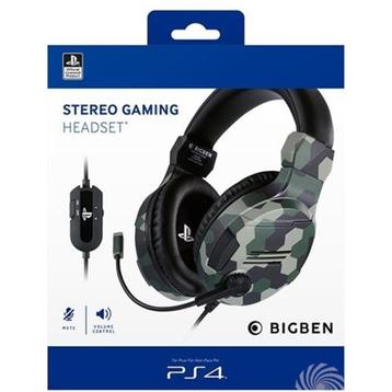 BIGBEN PS4 Stereo Gaming Headset V3 Camo beschikbaar voor biedingen