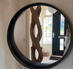 Woood spiegel 60 cm zwart, Rond, Ophalen of Verzenden, Zo goed als nieuw, Minder dan 100 cm