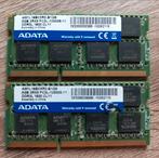 ADATA 16GB 2x 8GB PC3L DDR3L 1600MHz SODIMM laptop geheugen., Computers en Software, RAM geheugen, DDR3, Ophalen of Verzenden