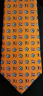 Voetbal stropdas oranje met Nederlandse en Belgische vlaggen, Ophalen of Verzenden, Nieuw, Oranje