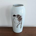 Vintage Boonstra vaas hoofd meisje Gesigneerd RH. Ca 24 cm, Ophalen of Verzenden, Overige kleuren, Aardewerk of Porselein, Minder dan 50 cm