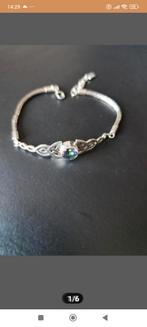 925 ZILVEREN ARMBAND 21/24 CM, Ophalen of Verzenden, Zo goed als nieuw, Zilver, Zilver