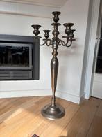 Zware 5 armige kandelaar 1 meter hoog zilver kleur, Ophalen, Overige materialen