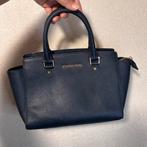 Michael Kors Selma Medium Satchel – Navy Blauw Saffiano Leer, Ophalen of Verzenden, Gebruikt, Blauw, Handtas