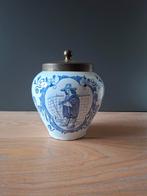 Delfts Blauw Tabakspot met deksel - Handgeschilderd, Ophalen of Verzenden