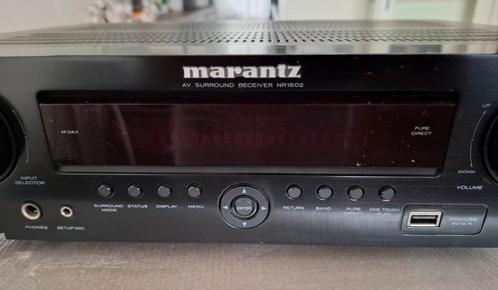 Marantz NR1602 receiver, Audio, Tv en Foto, Versterkers en Receivers, Zo goed als nieuw, 7.1, Minder dan 60 watt, Marantz, Ophalen of Verzenden