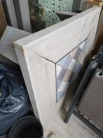 Salontafel voor in de tuin - greywash met tegels, Tuin en Terras, Ophalen, Gebruikt, Rechthoekig, Hout