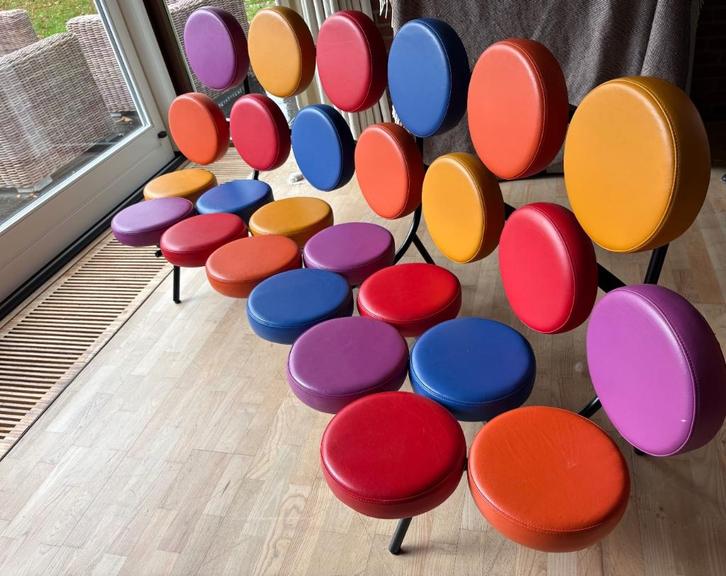 Marsmallow Design Sofa multicolor bank, Huis en Inrichting, Banken | Sofa's en Chaises Longues, Zo goed als nieuw, Driepersoons