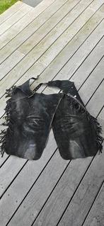 Cowboy chaps western leer zwart maat S, Dieren en Toebehoren, Paardrijkleding, Ophalen of Verzenden, Western, Dames, Onderkleding
