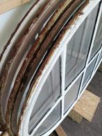 115,5x97cm Vijf stuks antieke ovale ijzeren ramen, ossenoog, Antiek en Kunst, Ophalen