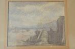 (Jan) Ko Cossaar voorstudie schilderij Thames? 1901 - 1909., Antiek en Kunst, Ophalen of Verzenden