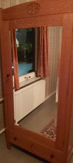 Vintage Kledingkast met Spiegel, Huis en Inrichting, Kasten | Kledingkasten, Ophalen, Gebruikt, 100 tot 150 cm, 150 tot 200 cm