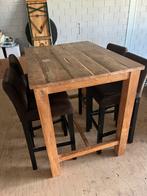 Houten bar tafel, Huis en Inrichting, Tafels | Statafels, Ophalen, Gebruikt