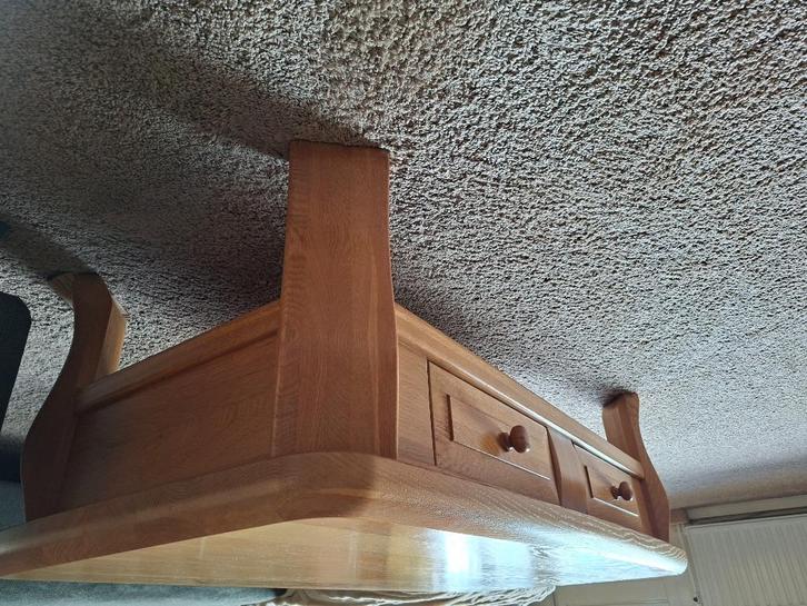 Licht eiken salontafel, Huis en Inrichting, Tafels | Salontafels, Gebruikt, Minder dan 50 cm, 50 tot 100 cm, 100 tot 150 cm, Rechthoekig