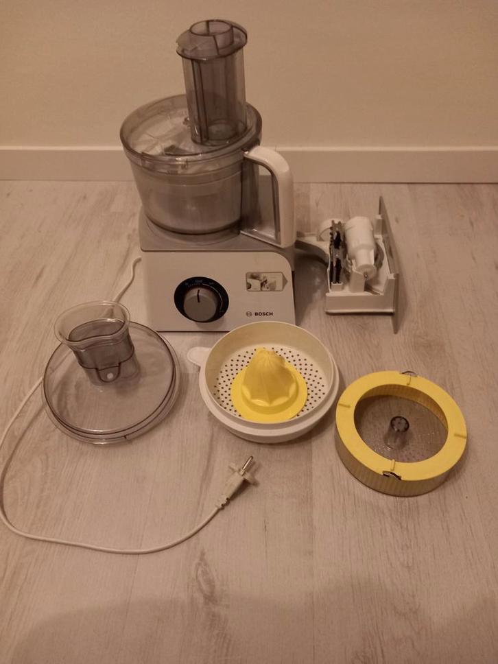 Bosch Keukenmachine Compleet, Witgoed en Apparatuur, Keukenmixers, Gebruikt, 1 tot 2 liter, 3 snelheden of meer, Vaatwasserbestendig