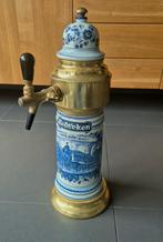 Heineken Tap Porselein / Messing, Ophalen of Verzenden, Zo goed als nieuw, Glas of Glazen, Heineken