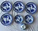 Blauw-wit borden + kopje met drakenmotief nippon tokusei, Ophalen, Zo goed als nieuw, Bord(en), Overige stijlen