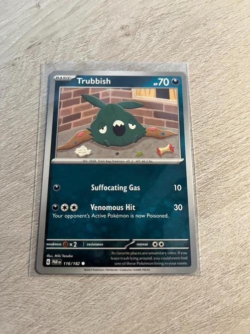 Trubbish 116/182 Paradox Rift - Pokémon Kaart, Hobby en Vrije tijd, Verzamelkaartspellen | Pokémon, Nieuw, Losse kaart, Ophalen of Verzenden