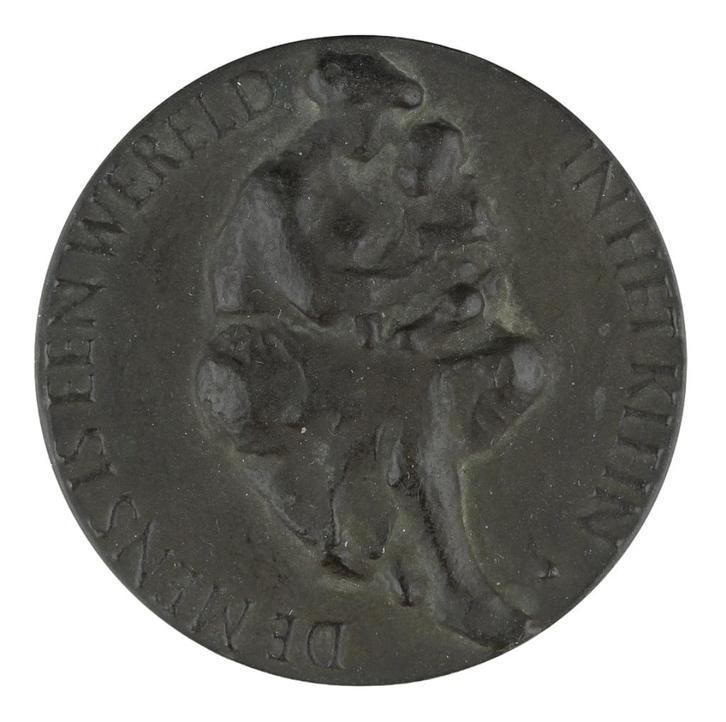 PENNING VPK 1962 Christien Nijland : Geboortepenning º, Postzegels en Munten, Penningen en Medailles, Brons, Nederland, Verzenden