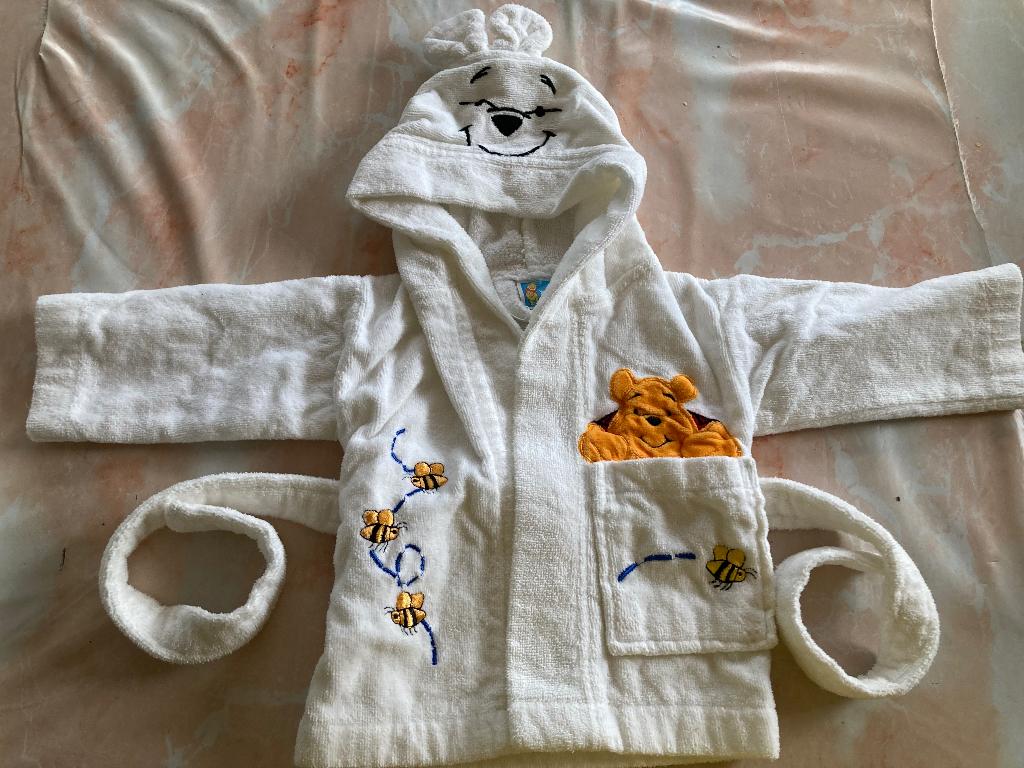 Witte baby badjas van Winnie the Pooh, Jongetje of Meisje, Nieuw, Overige maten, Ophalen of Verzenden