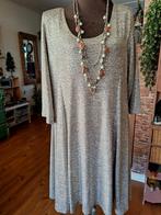 Magna jurk tuniek zilver glans maat 52 54, Galajurk, Overige kleuren, Maat 46/48 (XL) of groter, Ophalen of Verzenden