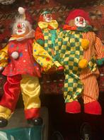 Set stoffen clownpoppen – vader, moeder en kind – poppenkast, Kinderen en Baby's, Speelgoed | Poppen, Ophalen of Verzenden, Zo goed als nieuw