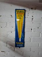 Emaille Reclamebord - Varta accu's. Oud!, Ophalen of Verzenden, Gebruikt, Reclamebord