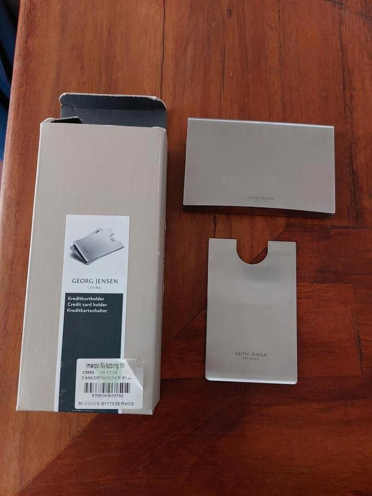 Georg Jensen creditcardhouder en visitekaarthouder, Sieraden, Tassen en Uiterlijk, Overige Accessoires, Gebruikt, Ophalen of Verzenden