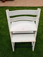 Witte trip trap Meegroeistoel (oud model), Kinderen en Baby's, Kinderstoelen, Ophalen of Verzenden, Gebruikt, Meegroeistoel