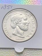 Hele mooie zilveren rijksdaalder willem 3 uit 1851, Postzegels en Munten, Munten | Nederland, Ophalen of Verzenden