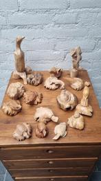 16 'boomwortel' houtsnijwerk dieren, Antiek en Kunst, Ophalen of Verzenden
