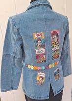 Frida Kahlo dames spijkerjasje, jeansjasje, POP ART., Kleding | Dames, Maat 38/40 (M), Blauw, Nieuw, Ophalen of Verzenden