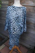 Jurk/ Tuniek zwart/ blauw Tessa Koops mt l Transp Vaste  pr, Kleding | Dames, Blauw, Maat 42/44 (L), Ophalen of Verzenden, Zo goed als nieuw