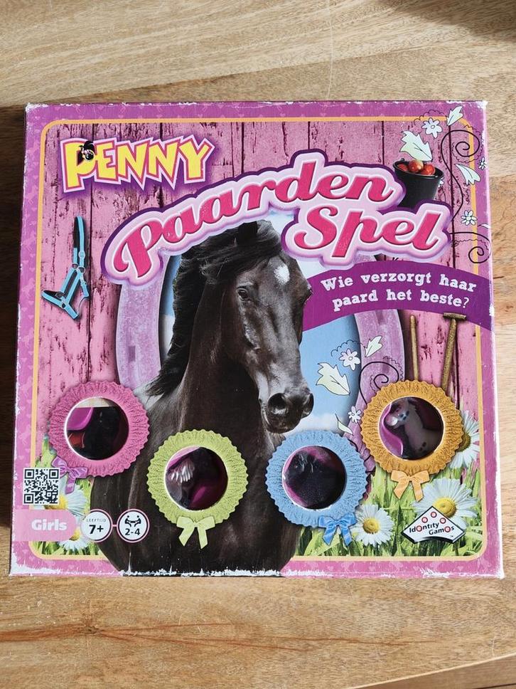 Penny Paardenspel - Leuk familiespel!, Hobby en Vrije tijd, Gezelschapsspellen | Bordspellen, Gebruikt, Een of twee spelers, Drie of vier spelers