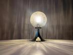 Vintage tafellamp globe space age trompetvoet retro, Gebruikt, Sixties, space age, Ophalen of Verzenden, Nvt
